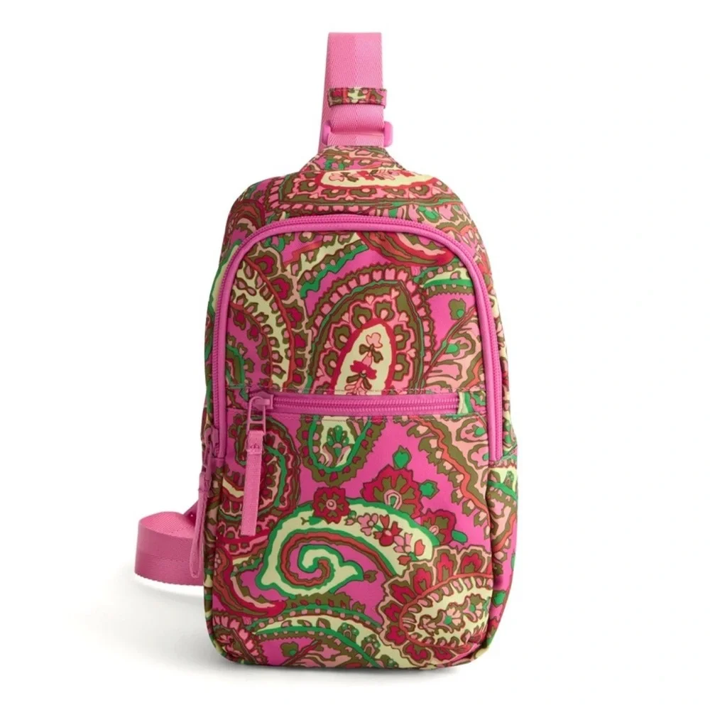 VERA BRADLEY Essential Sling Backpack 50712–22012 Capri Pink $75 NWT
